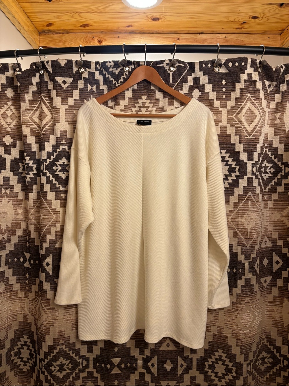 Lane Bryant Women’s Long Sleeve White Top, Size 18/20
